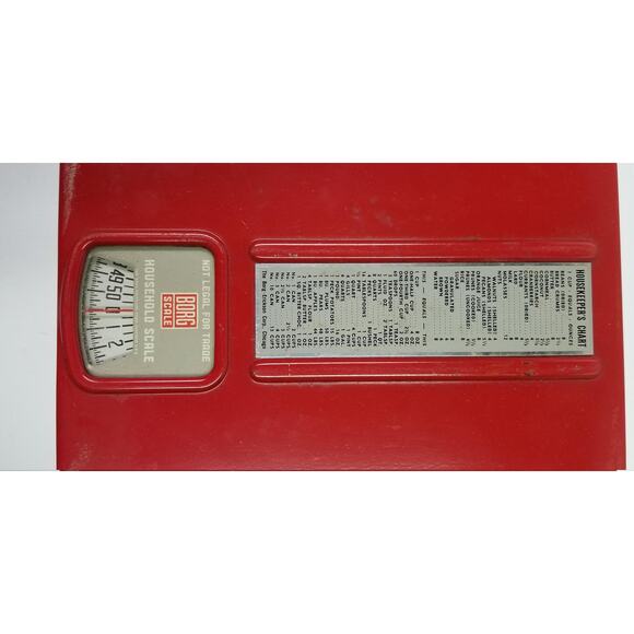 Vintage Borg Household Weigh Scale, Retro Kitchen, Mid Century Modern - Picture 5 of 6